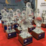 Glass Rizgolf Golfer Trophies